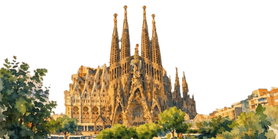 Pastelowe tło krajobrazu Wielkiej Brytanii